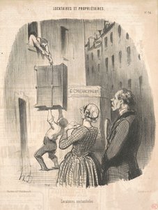 gece kuşu kiracıları by Honoré Daumier