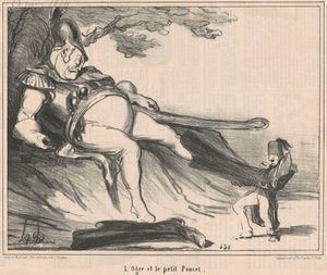Ogre ve küçük başparmak by Honoré Daumier