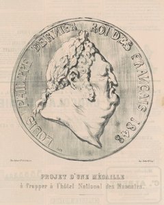 Louis-Philippe, Fransızların son kralı by Honoré Daumier