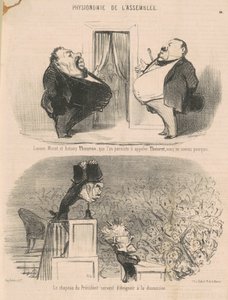 Lucien Murat ve Antony Thouron ... by Honoré Daumier
