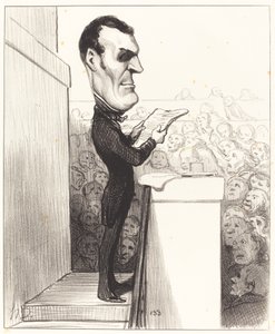 M.L.P.F. Esquirou de Parieu by Honoré Daumier