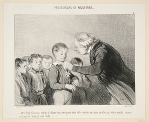 M Alfred Cabassol.. bu işareti by Honoré Daumier
