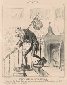 Bay Dupin küçük ayakkabılarında by Honoré Daumier
