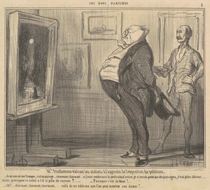 Bay Prudhomme atölyeleri ziyaret ediyor... by Honoré Daumier