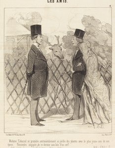 Madam Cabassol yürüyor... by Honoré Daumier