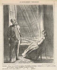 Madam...İşte... Kasım ayının onbeşinde by Honoré Daumier