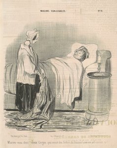 Öyleyse evlen! eski grigou... by Honoré Daumier