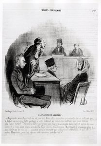 Evlilik: Zina şikayeti. Illustration d