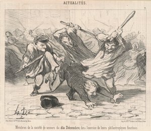 10 Aralık Yardımlaşma Derneği üyeleri... by Honoré Daumier