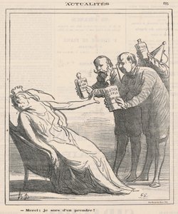 Teşekkür ederim, biraz alacağım by Honoré Daumier