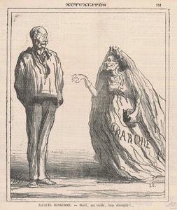 Teşekkür ederim, benim eski, çok yıpranmış! ... by Honoré Daumier