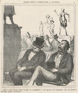 Heykel odasında sevdiğim şey... by Honoré Daumier