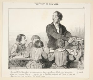 Mösyö Adolphe Chamouillard, bu yüzden kendinizi göstereceksiniz. 10. Öğretmenler ve Istakoz by Honoré Daumier