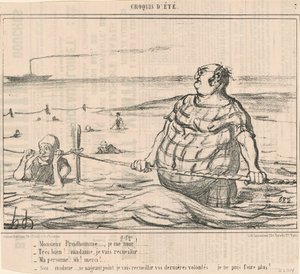 Mösyö Prudhomme... Boğuluyorum! ... by Honoré Daumier