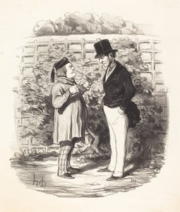 Efendim, yirmi yıldır birliğin peşindeyim... by Honoré Daumier