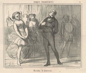 yönetmen Mossieu by Honoré Daumier