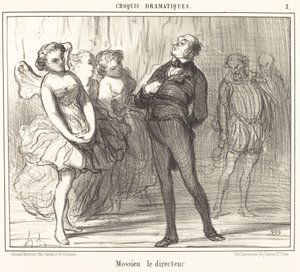 yönetmen Mossie by Honoré Daumier