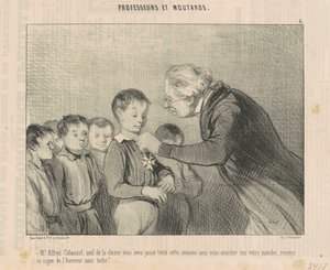 Bay Alfred Cabassol ... bu şeref nişanını alın ... by Honoré Daumier