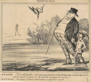 Bay Prudhomme. Görüyorsun, Ah! Oğlum ... by Honoré Daumier