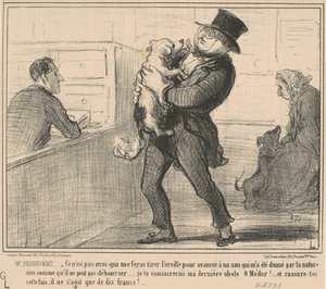 Bay Prudhomme...kendimi yapacak olan ben değilim... by Honoré Daumier