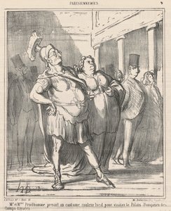 Bay ve Bayan Prudhomme... by Honoré Daumier