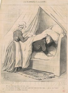 Efendim, bu üç sentlik bir mektup... by Honoré Daumier