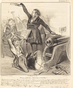 Piroteknik, Karizma ve Şeytani müzik by Honoré Daumier