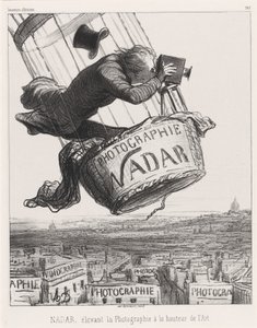 Nadar, Fotoğrafçılığı Sanatın doruğuna yükseltiyor by Honoré Daumier