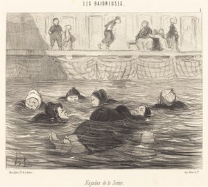 Nayades de la Seine (Seine Deniz Perileri) by Honoré Daumier