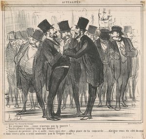 Hiçbir şeyden korkma ... by Honoré Daumier