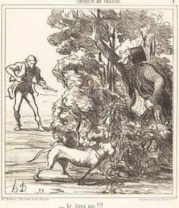Çekmeyin!!! by Honoré Daumier