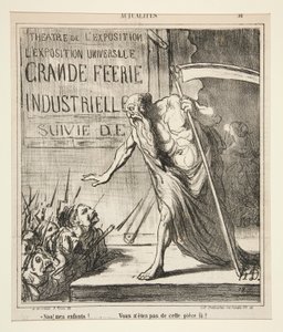 Hayır! benim çocuklarım! by Honoré Daumier