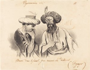 Sarayda beslenen... by Honoré Daumier