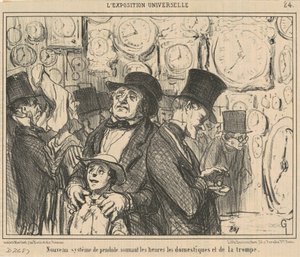 Yeni sarkaç sistemi... by Honoré Daumier