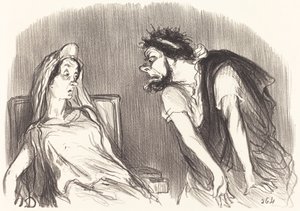 ödipe by Honoré Daumier
