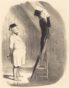 Ey! manzaraya gelince, buradan daha iyisini bulamazsınız! by Honoré Daumier