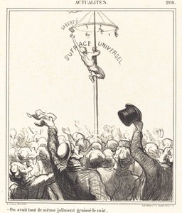 Direği güzelce yağlamıştık by Honoré Daumier
