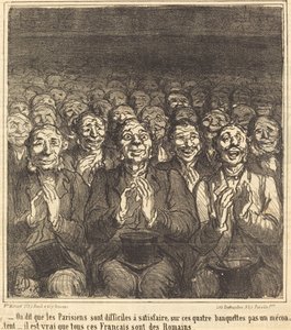 Parislilerin olduğu söyleniyor... by Honoré Daumier