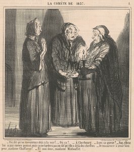 Onu şimdiden görmeye başladığımızı söylüyorlar... by Honoré Daumier
