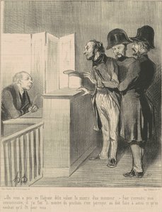Suçüstü yakalandın... by Honoré Daumier