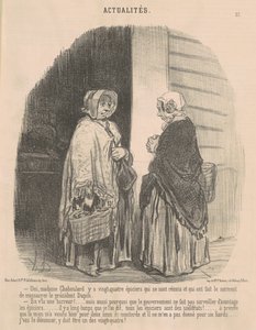 Evet, Bayan Chaboulard... by Honoré Daumier