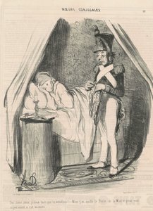 Evet sevgili dostum, istediğin kadar kıskanç!... by Honoré Daumier