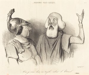 Evet geliyorum, tapınağına... by Honoré Daumier