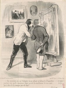Evet... bu tabloyu bana reddetme küstahlığını yaşadılar... by Honoré Daumier