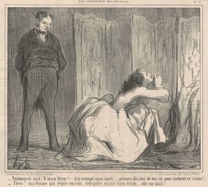 Affet beni, aman tanrım! ... by Honoré Daumier