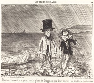 Tahıl alan Parisliler... by Honoré Daumier