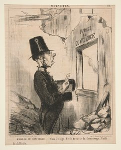 kapıcıyla konuş by Honoré Daumier