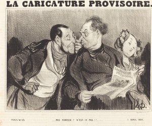 Ünlü değil? Değil mi!!... by Honoré Daumier