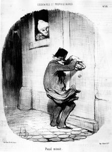 Gece yarısını geçti. Honore Daumier