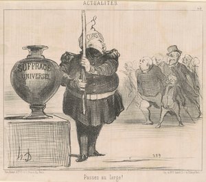 Geniş git! by Honoré Daumier
